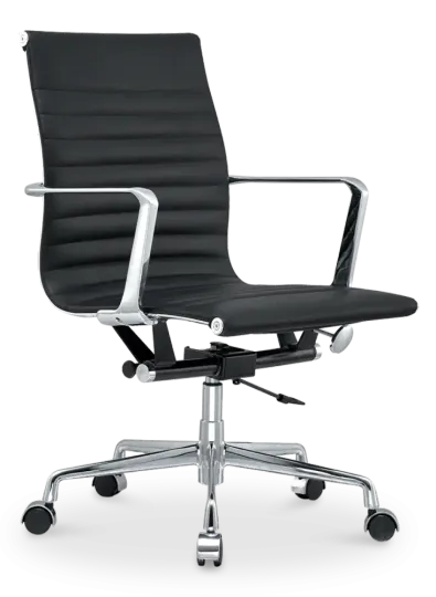 Cavel CD 117 Bureaustoel Zwart Leer