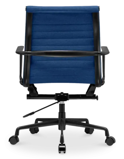 Cavel CD 117 Bureaustoel Blauw Linnen | Zwart Frame
