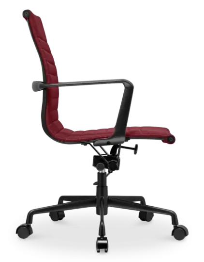 Cavel CD 117 Bureaustoel Rood Linnen | Zwart Frame Cavel CD 117 Bureaustoel Rood Linnen | Zwart Frame
