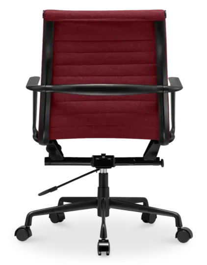 Cavel CD 117 Bureaustoel Rood Linnen | Zwart Frame Cavel CD 117 Bureaustoel Rood Linnen | Zwart Frame