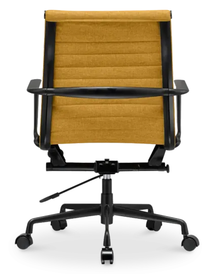 Cavel CD 117 Bureaustoel Oker Linnen | Zwart Frame