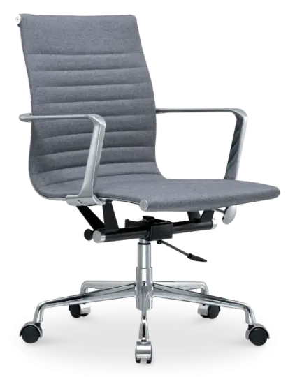 Cavel CD 117 Bureaustoel Grijs Linnen