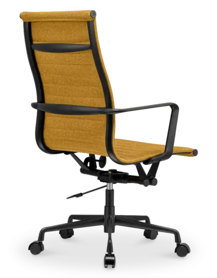 Cavel CD 119 Bureaustoel Oker Linnen | Zwart Frame