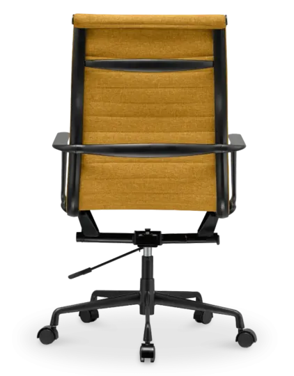 Cavel CD 119 Bureaustoel Oker Linnen | Zwart Frame
