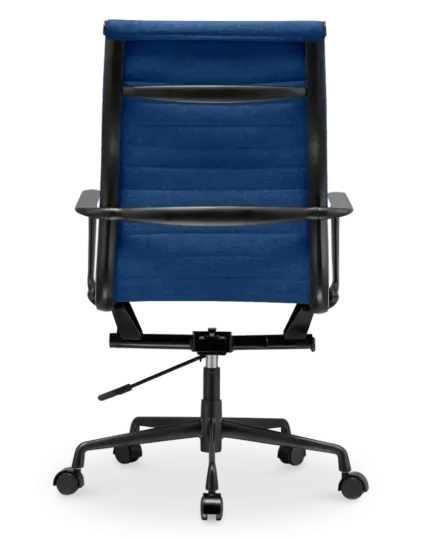 Cavel CD 119 Bureaustoel Blauw Linnen | Zwart Frame
