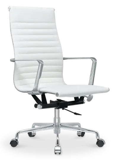 Cavel CD 119 Bureaustoel Wit Leer