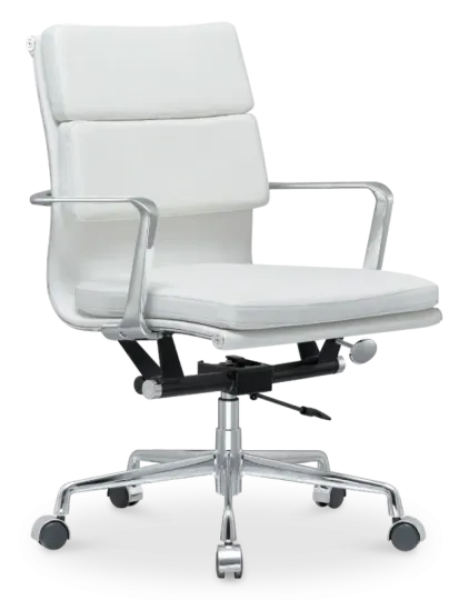 Cavel CD 217 Softpad Bureaustoel Wit Leer Cavel CD 217 Softpad Bureaustoel Wit Leer