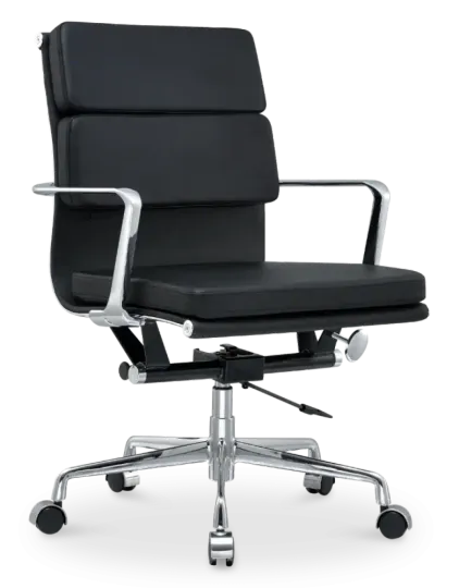 Cavel CD 217 Softpad Bureaustoel Zwart Leer