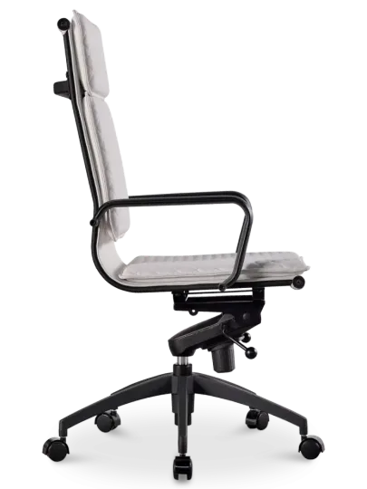 Diamond Softpad Bureaustoel Wit | Hoge Rug