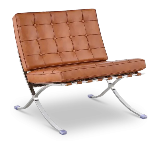Paviljoen Chair Luxe Volleer Cognac/Bruin