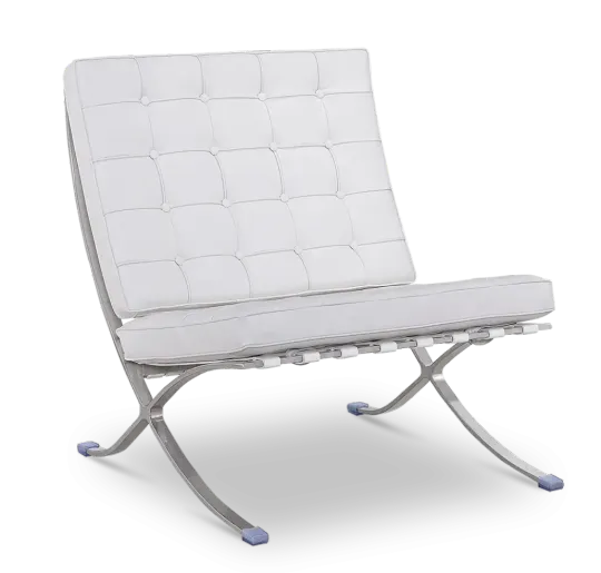 Paviljoen Chair XL Wit Leer