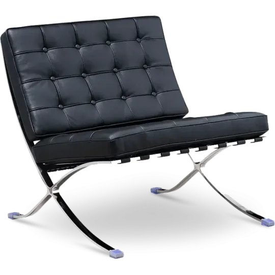 Barcelona Chair Luxe Volleer Zwart Barcelona Chair Luxe Volleer Zwart