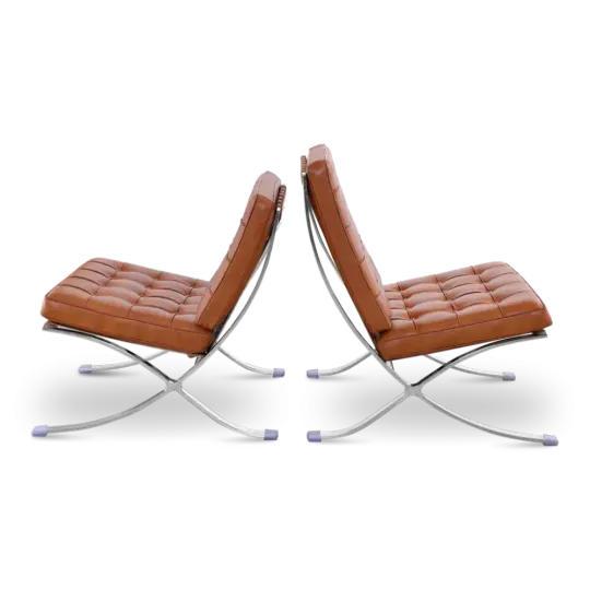Paviljoen Chair XL Cognac/Bruin Leer