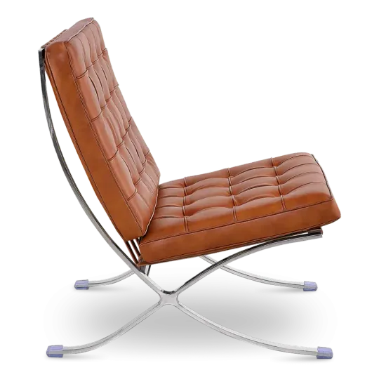 Paviljoen Chair XL Cognac/Bruin Leer