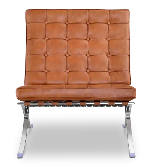 Paviljoen Chair XL Cognac/Bruin Leer