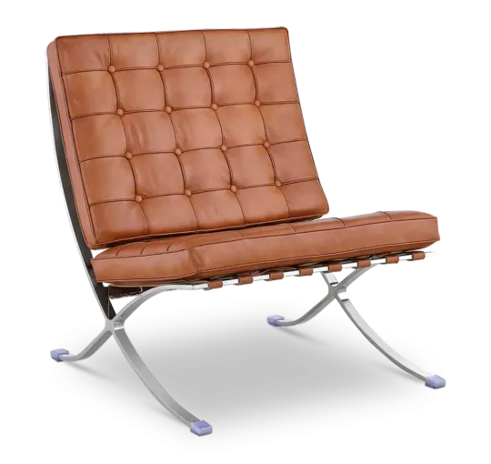 Paviljoen Chair XL Cognac/Bruin Leer