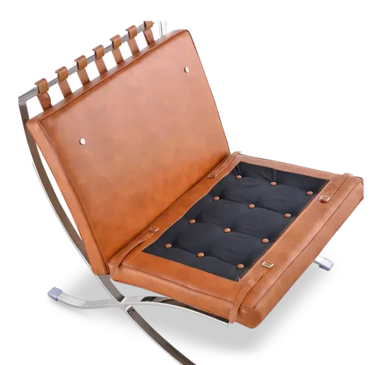 Paviljoen Chair XL Cognac/Bruin Leer