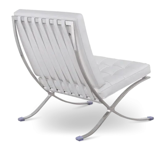 Paviljoen Chair XL Wit Leer