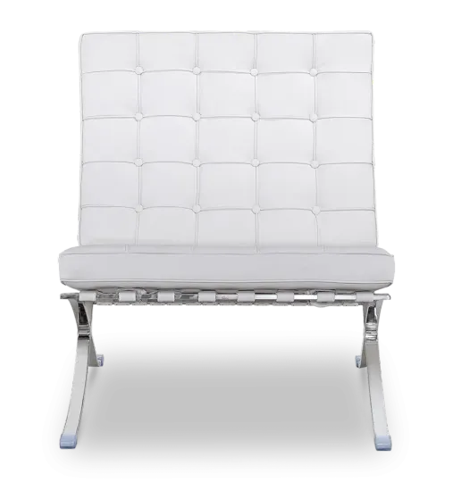 Paviljoen Chair XL Wit Leer