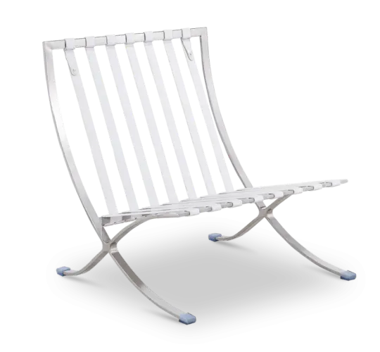 Paviljoen Chair XL Wit Leer