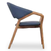 Japandi Eetkamerstoel Candorra | Blauw | Walnoot