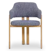 Japandi Eetkamerstoel Isamu | Blauw OTE | Eiken Onderstel