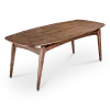Eettafel Japandi Deens Ovaal Walnoot