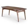 Eettafel Japandi Deens Ovaal Walnoot