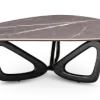 Japandi Salontafel Butterfly | Antraciet Keramiek | Zwart Onderstel