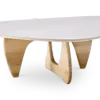 Japandi Salontafel Sabi | Wit Keramiek | Essen Onderstel
