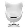 Flag Chair Wit Leer