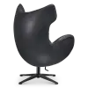Flag Chair Zwart Leer