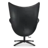 Flag Chair Zwart Leer