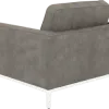 Italo Chair Elegant Silver/Grey Velvet