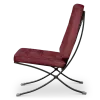 Paviljoen Chair XL Bordeaux Red Velvet | Black Frame