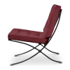Paviljoen Chair Bordeaux Red Velvet | Black Frame