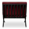 Paviljoen Chair Bordeaux Red Velvet | Black Frame