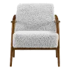 Cavel Hezel Scandinavische Lounge Chair Teddy Wit Walnoot