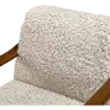 Cavel Hezel Scandinavische Lounge Chair Teddy Taupe Walnoot
