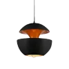Hanglamp Peach | Mat Zwart / Goud