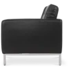 Florence Knoll Twee Zits Zwart Leer