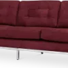 Italo Drie Zits Bordeaux Red Velvet