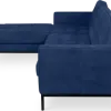 Italo Hoekbank Kings Blue Velvet (Hoek Rechts)