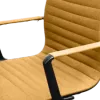 Cavel CD 119 Bureaustoel Oker Linnen | Zwart Frame