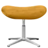Flegg Ottoman Okergold Velvet