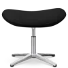 Flegg Ottoman / Hocker Zwart Kasjmier