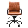 Diamond Softpad Bureaustoel Cognac | Lage Rug