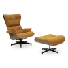 Cavel Lounge Chair Bruin Boucle | Walnoot Schalen