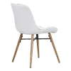 Eetkamerstoel Ferd | Wit Boucle | Eiken Onderstel