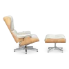 Cavel Lounge Chair Wit Boucle | Essen Schalen